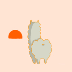 アルパカイラスト6